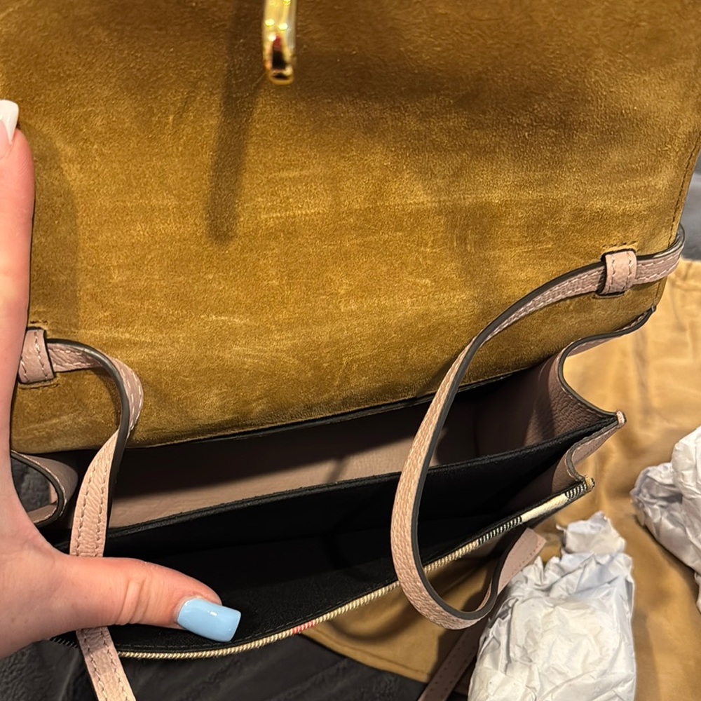 Burberry Derby Calfskin House Check Macken Crossbody Bag Pale Orchid *BRAND NEW* - Picture 9 of 9